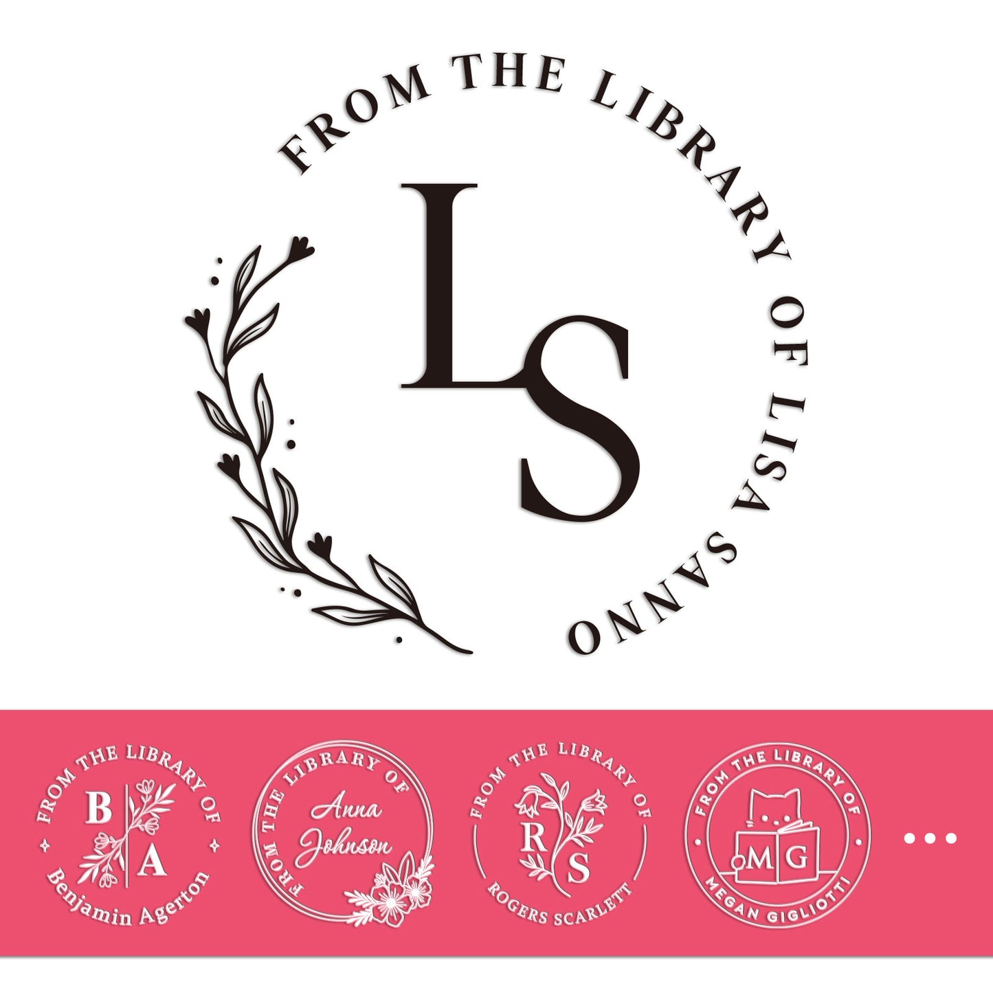 Book Embosser Monogram