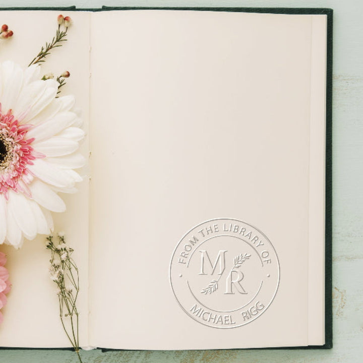 Monogram Book Stamp Embosser