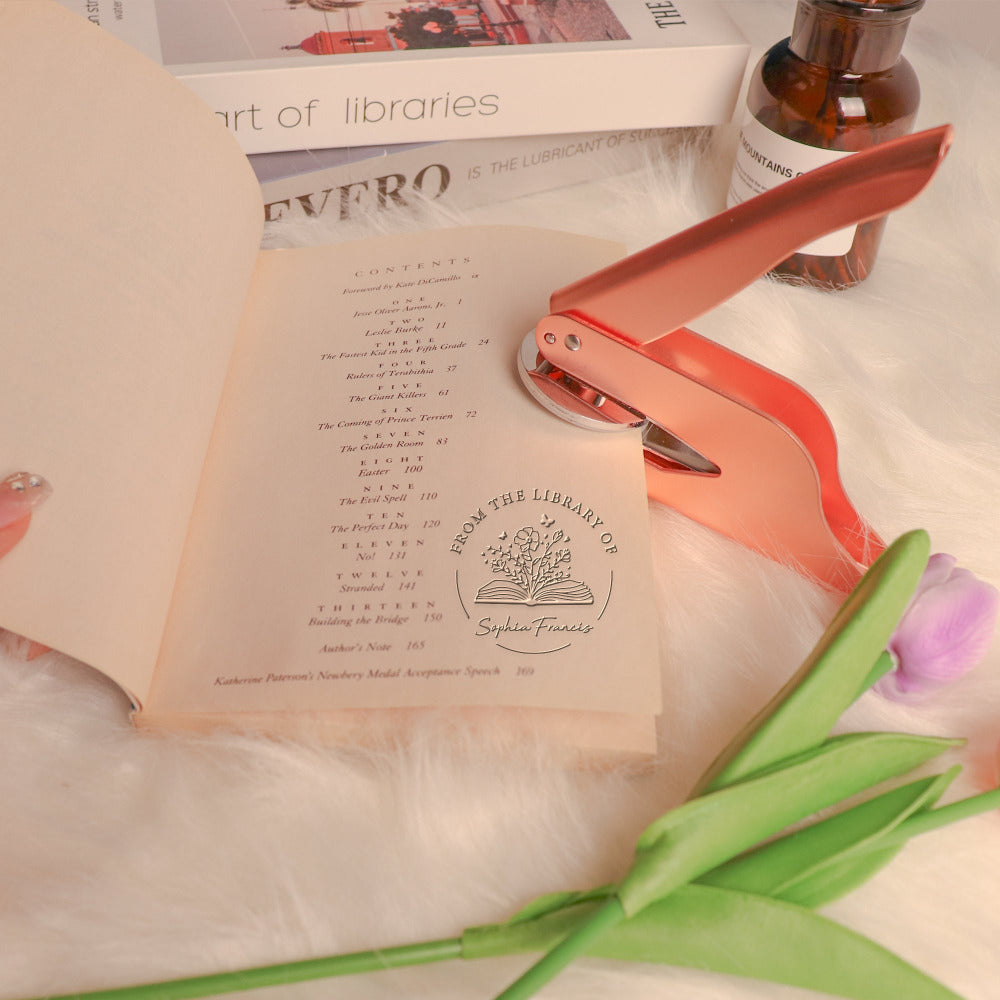 Custom Book Stamp or Embosser