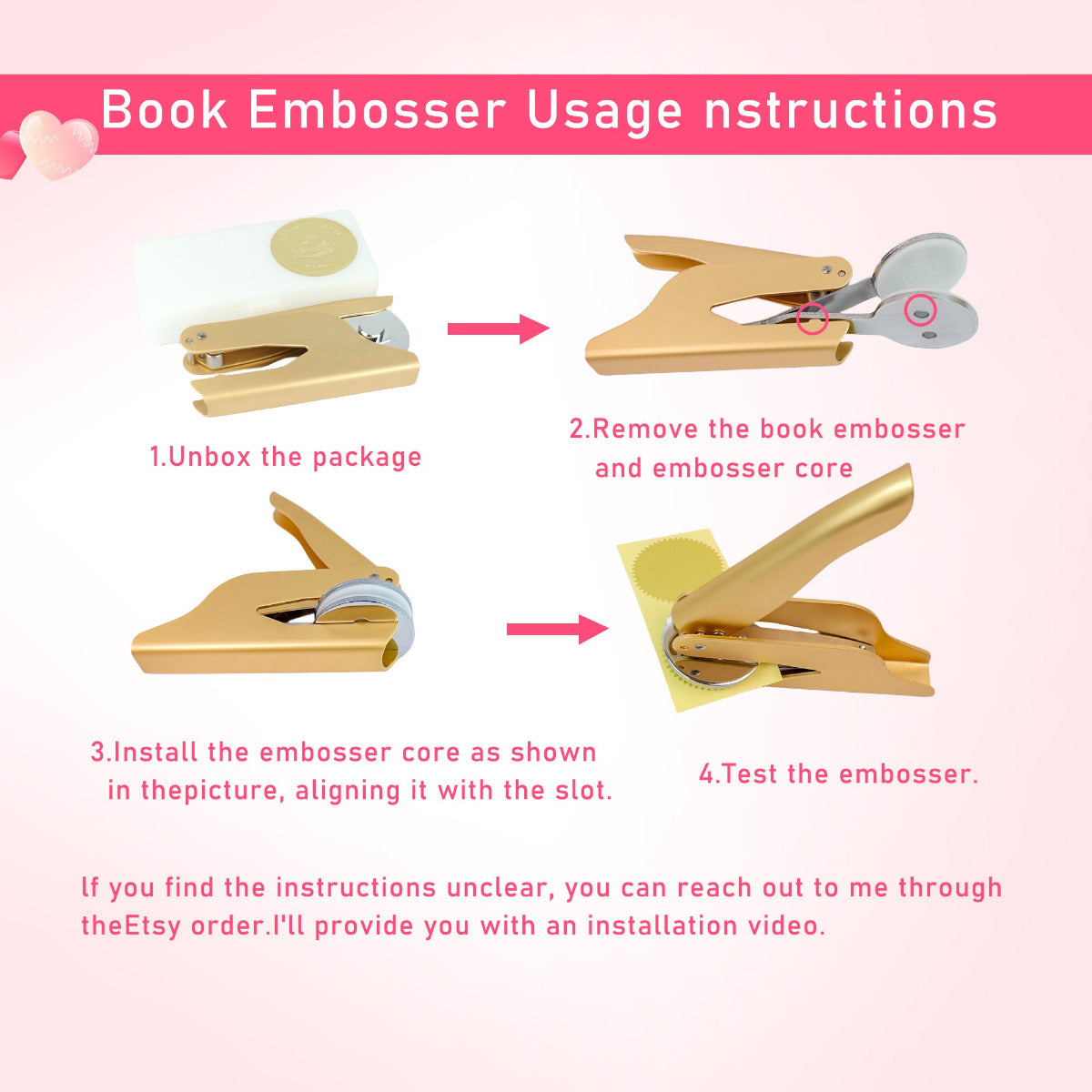Using Book Embosser