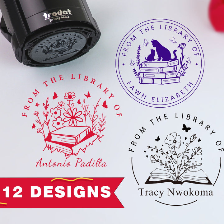 personalised book stamp