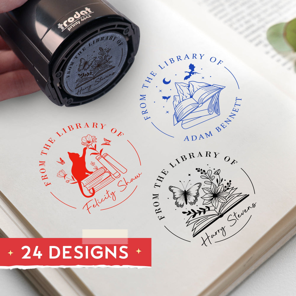 personalised book stamp