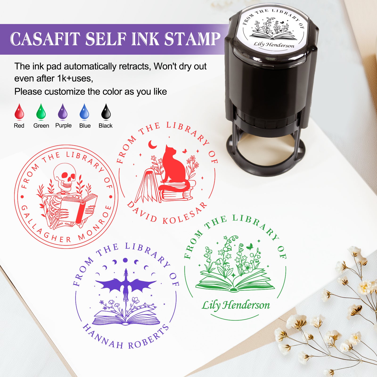 Self-Inking Stamp - Cat Series