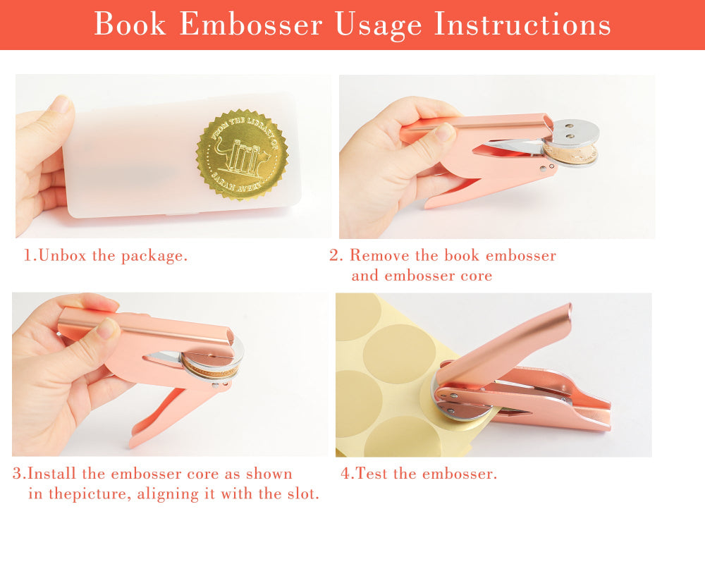 Monogram Book Stamp Embosser