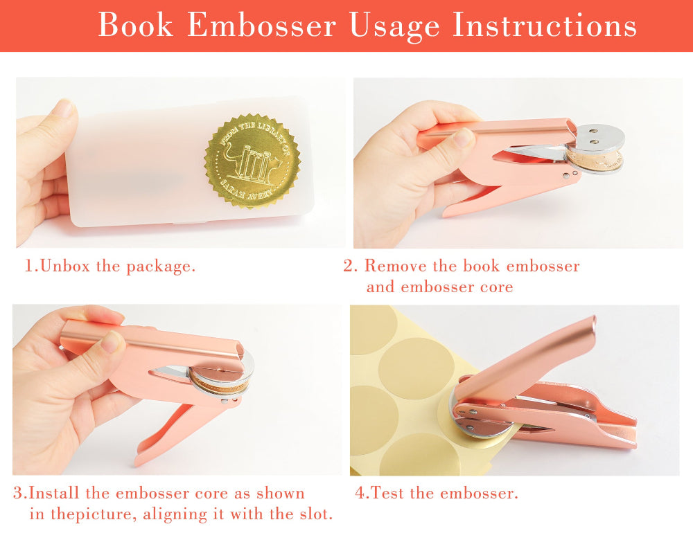 Custom Book Stamp or Embosser
