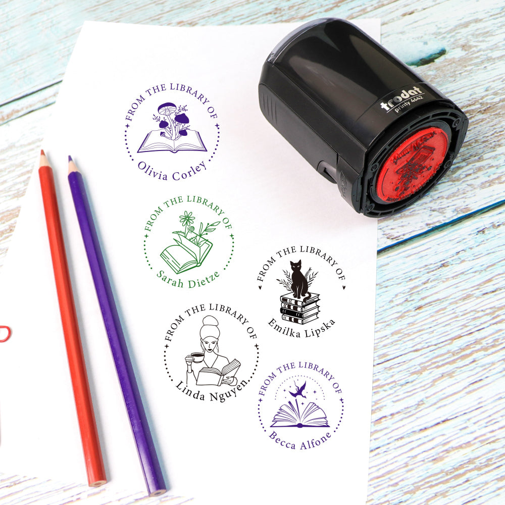 Monogram Book Stamp Embosser
