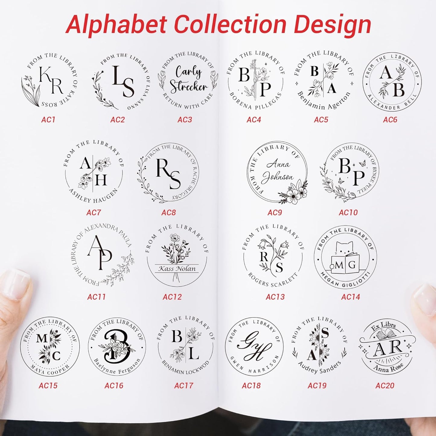Book Embosser Monogram