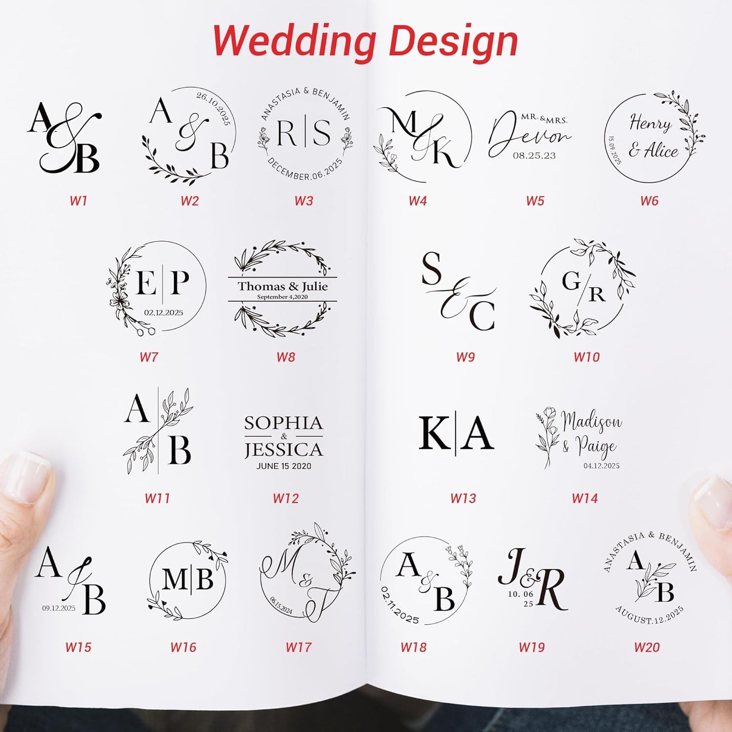 Book Embosser Personalized Wedding